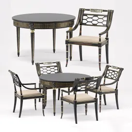 Sophy’s Regency Armchair Gustavian Round Table